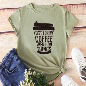 PLUS SIZE | Coffee Graphic T-Shirt 👚